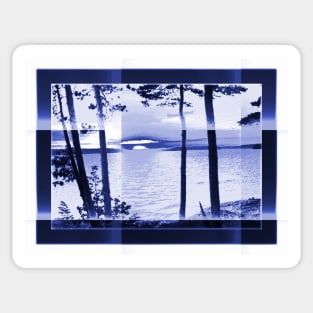 Lake Reflections-Available As Art Prints-Mugs,Cases,Duvets,T Shirts,Stickers,etc Sticker